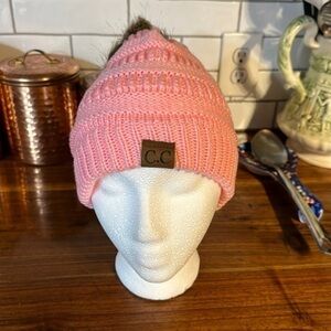 COPY - C C branded slouchy hat!! Beanie. New with Pom Pom